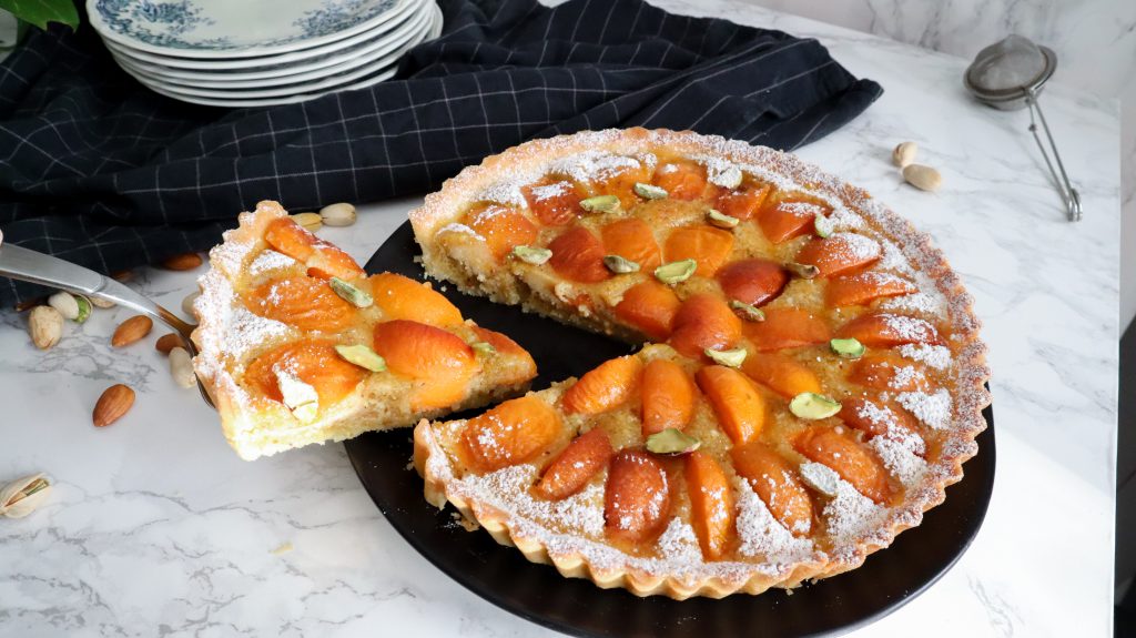 Apricot and Almond Frangipane Tart with Pistachios CookingFantasies