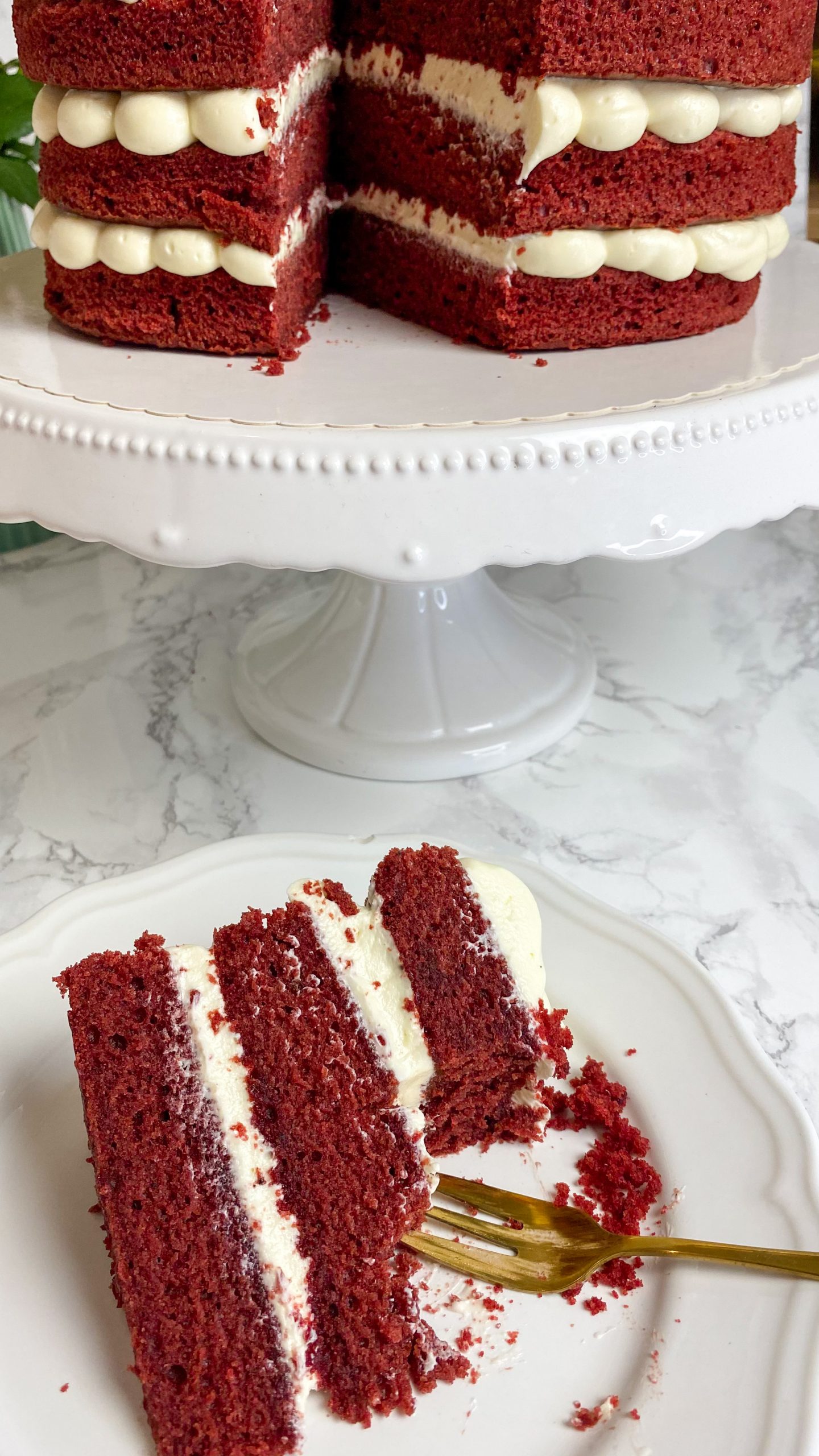 Moist Red Velvet Cake with Cream Cheese Frosting | Cooking Fantasies